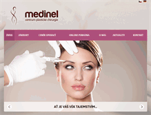 Tablet Screenshot of medinel.cz